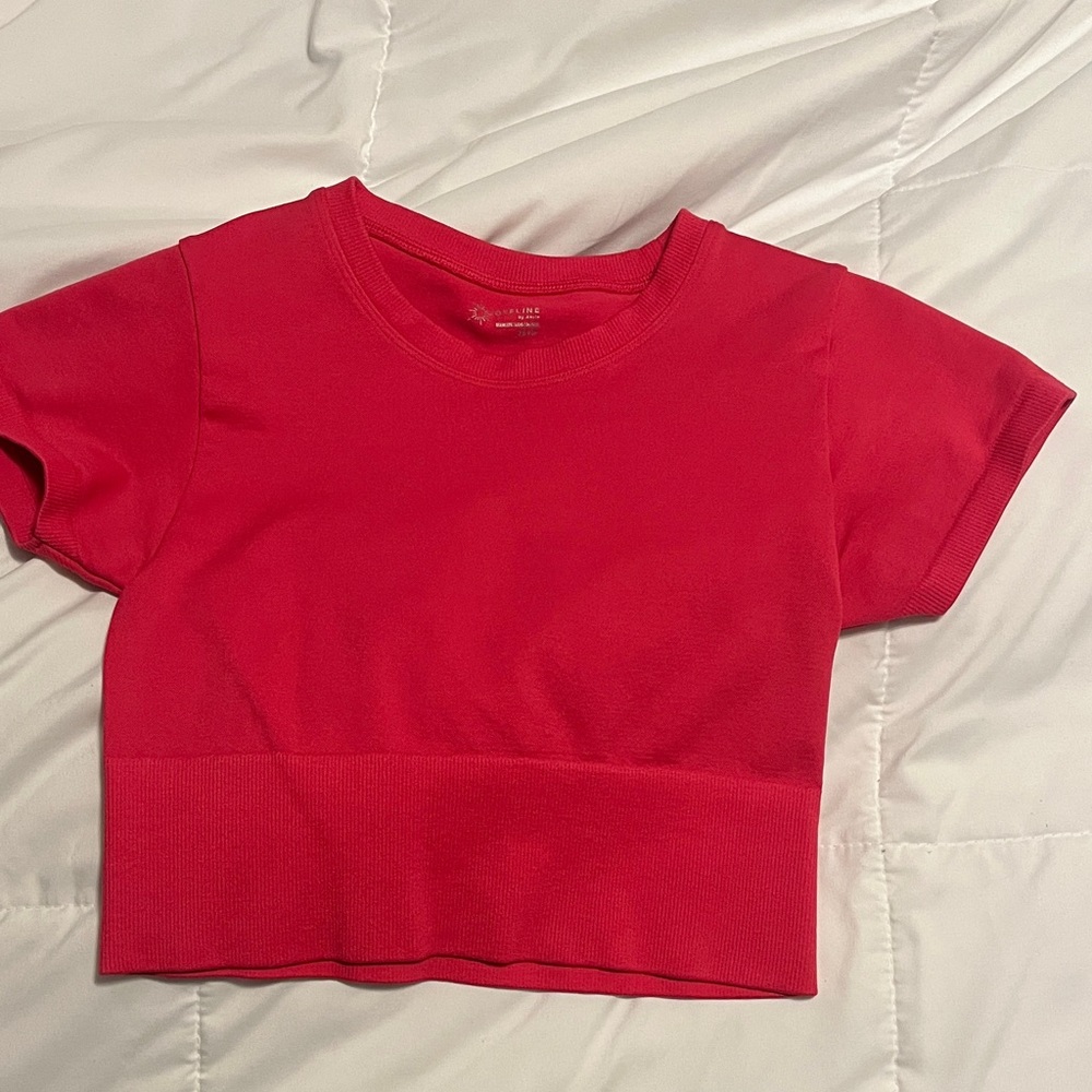 Vibrant Red Short Sleeve Kids Tee